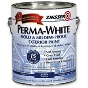 Zinsser Satin Interior/Exterior Paint, Water Base, White, 1 gal. 1 gal. White Satin 3101-1 Each