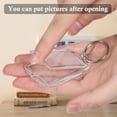 thumbnail image 4 of 30 Pcs Photo Insert Keychains, Boriyuan Acrylic Clear Blank Keyrings Picture Frame Keyring with Split Ring, Photo Keychains for Christmas Valentine Anniversary Holiday Supplies (1.57 x 2.17 in), 4 of 9