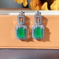 thumbnail image 3 of K-KED Gorgeous 925 Silver Women Cubic Zirconia Drop Earrings Wedding Delicate Jewelry A Pair-Style 4, 3 of 6