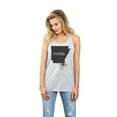 thumbnail image 2 of Thread Tank Home Roots State Arkansas AR Women's Sleeveless Flowy Racerback Tank Top Sport Grey Medium, 2 of 5