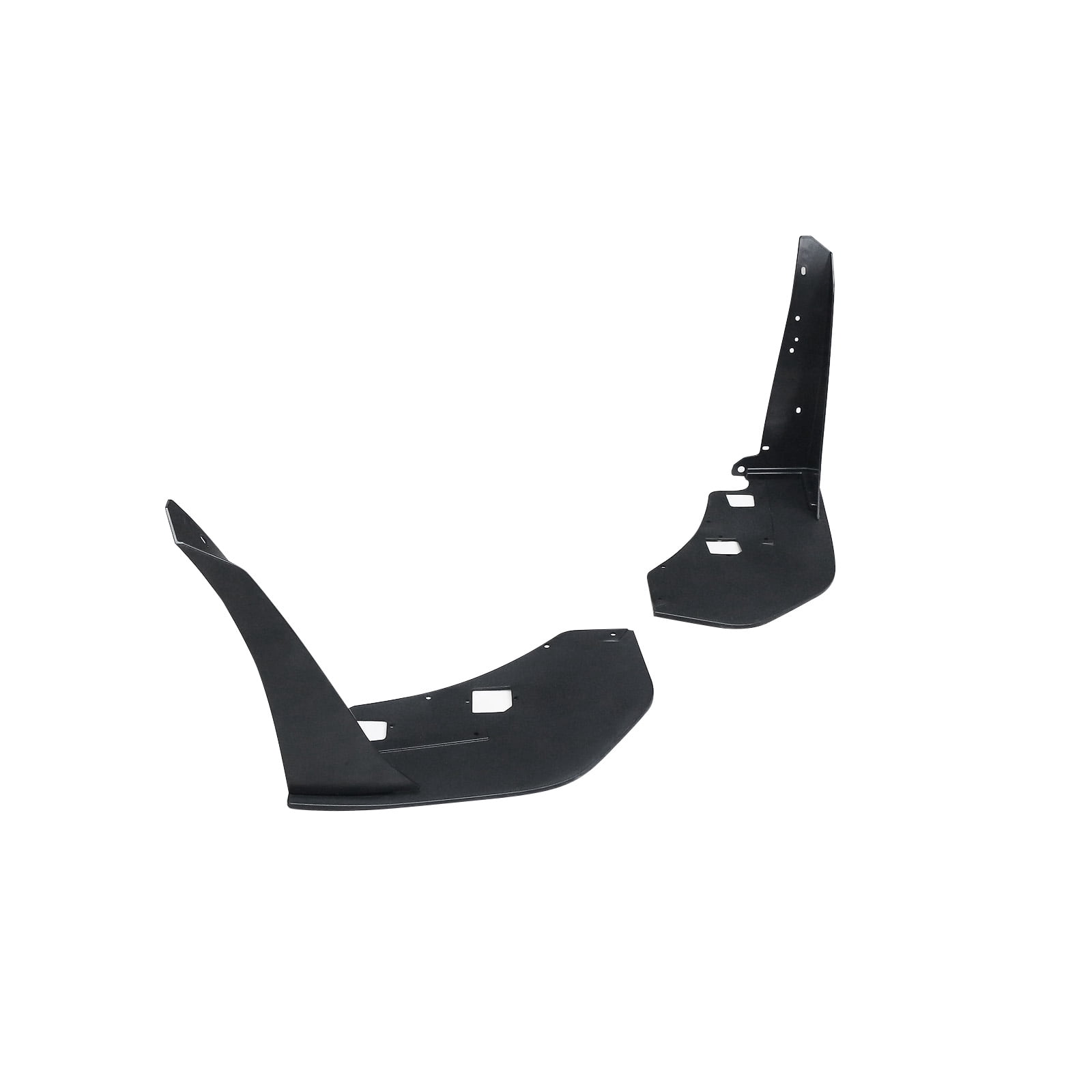 NINTE Front Bumper Corner Winglet for 2015-2021 Ford Mustang GT500 Style Matte Black