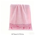 thumbnail image 4 of Aoznliie Bath Towel,Quick-drying Cotton Bath Towels,14x 30 in Soft & Absorbent Bath Towels for Bathroom Hotel Gyms,Pink, 4 of 8