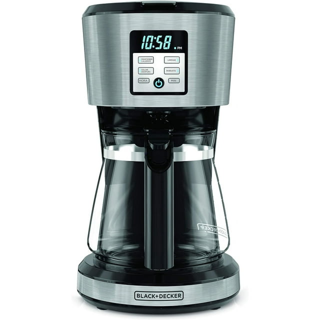 Cafetera PROGRAMABLE Black & Decker CM1331S-LA 12 TAZAS