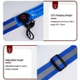 thumbnail image 3 of BIBABLYKE High Visibility Reflective Belt Sash with Safety Light USB Rechargeable LED Light Up Running Belt for Runner Walkers, 3 of 8