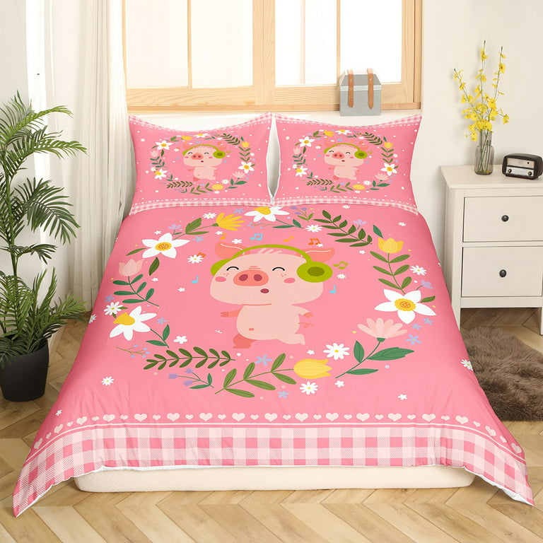 Strawberry Twin Duvet Cover Kids Girls Twin Aesthetic Kawaii Bedding Sets  100 Co