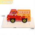 thumbnail image 6 of GUCXKOS 4Pcs Montessori Mama Wooden Toddler Puzzles Toys for Ages 1-4,Vehicle Series., 6 of 8