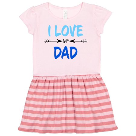 

Inktastic I Love my Dad Fathers Day Gift Toddler Girl Dress
