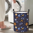 thumbnail image 5 of Sikiie Galaxy Print Round Dirty Clothes Basket, Waterproof Standing Foldable Storage Basket, for Laundry Room, Bedroom, Bathroom Storage-Small, 5 of 6