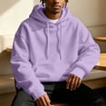 thumbnail image 5 of Hoodie Sweatshirt for Men Fleece-Lined Long Sleeve Pullover Sweatshirt Warm Fall Winter Sweatshirts, 5 of 7
