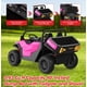 thumbnail image 5 of QinaQin Camión de volteo eléctrico infantil de 24V para 2 pasajeros, tracción 4WD, control remoto, caja basculante eléctrica, pala, luces LED y música, hasta 5 MPH, 5 of 8