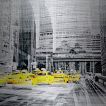 "The Rush" Painting Print on Brushed Aluminum