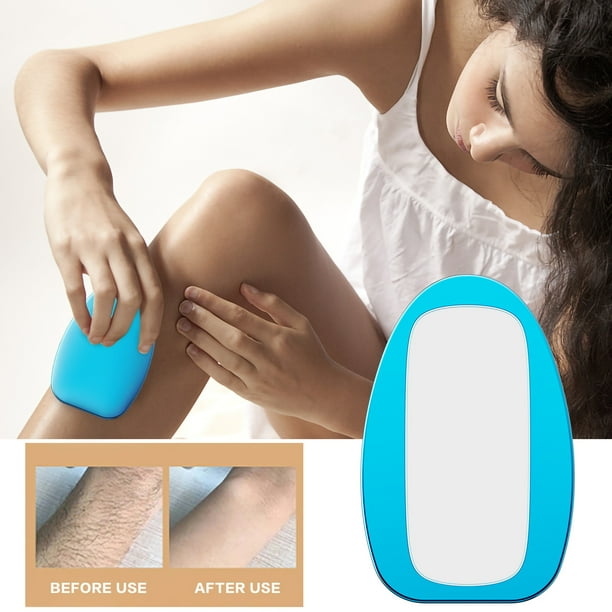 Depiladora de cristal, depiladora exfoliante de cristal para hombres y mujeres, depiladora de cristal para piernas, espalda y brazos.