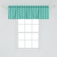 thumbnail image 2 of Ambesonne Folk Valance Pack of 2, Abstract Style Symmetric Items, 54"X18", Seafoam and Eggshell, 2 of 2