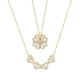 thumbnail image 1 of Collar sencillo de trébol de cuatro hojas de corazón a corazón, cadena de clavícula de moda para mujer, collar con colgante plegable de dos usos, 1 of 5