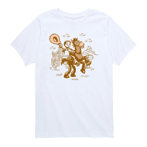 Toy Story 5 - Western Jessie and Bullseye - Toddler Boys Short Sleeve Graphic T-Shirt