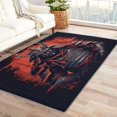 thumbnail image 1 of Samurai Area Rug - 5x8 Rug - Samurai Rug - Japanese Anime Area Rug - Japan Black and Red Rugs - Boys Carpet, 1 of 7