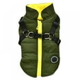 thumbnail image 1 of Pet Printed Cold Weather Coat Harness Pet Winter Warm 2 In 1 Outfit Padded Jacket For Small Puppy Dogs, 1 of 8