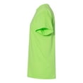 thumbnail image 3 of Men Heavy Cotton Multi Colors T-Shirt Color Lime Large Size, 3 of 5