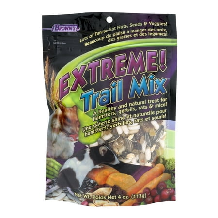 Brown's Extreme! Trail Mix for Hamsters, Gerbils, Rats & Mice, 4.0