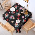 thumbnail image 2 of Pioneer Flower Floral Print Pattern Square Tablecloth, Waterproof Wipeable Spillproof Washable Table Cover for Home Kitchen Party Decor, 42"x42", 2 of 6