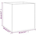 thumbnail image 6 of vidaXL Planter Box Square Flower Plant Pot for Patio Garden Engineered Wood, 6 of 30