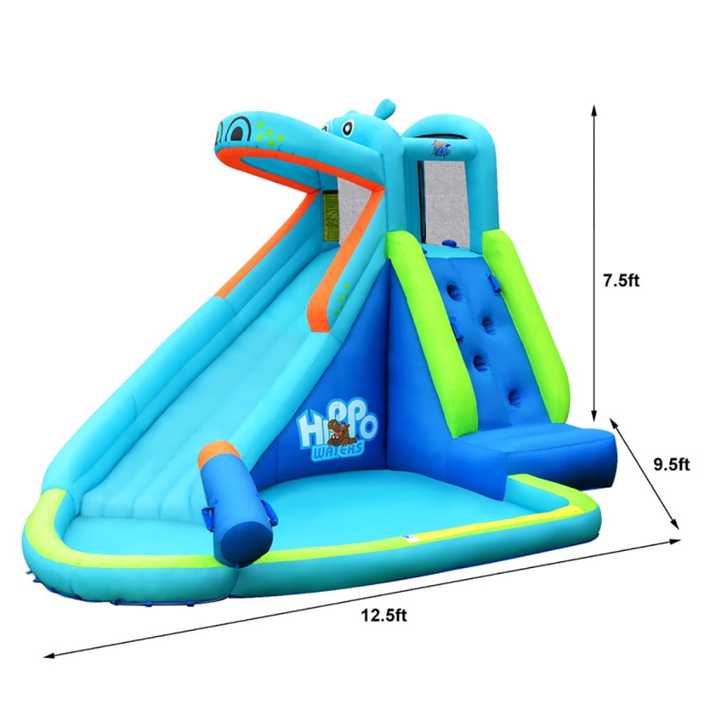 Aimee Lii Inflatable Water Slide Bounce House with Air Blower, Playhouse for Kids Outdoor