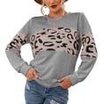 thumbnail image 1 of Long Sleeve Blouse Round Neck Long Sleeve Blouse Print Long Sleeve  Pullover Long Sleeve  Women Casual Long Sleeve  Blouse Long Sleeve Round Neck Pullover Print Casual Basic, 1 of 6