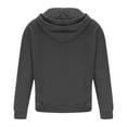 thumbnail image 5 of MIUOWANP Mens Winter Jacket 3XL Men's Solid Color Pocket Zipper Long Sleeved Sportswear Jacket Dark Gray L, 5 of 5