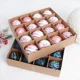 thumbnail image 2 of Bolas de plástico para decoración navideña, 6 cm, pintadas, para colgar en fiestas navideñas, 16 unidades por juego, adorno para árbol de Navidad, 2 of 5