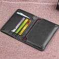 thumbnail image 4 of Porta pasaporte de cuero - Cartera para pasaporte, Cartera plegable de cuero para pasaportes Hebilla magnética, 4 of 5