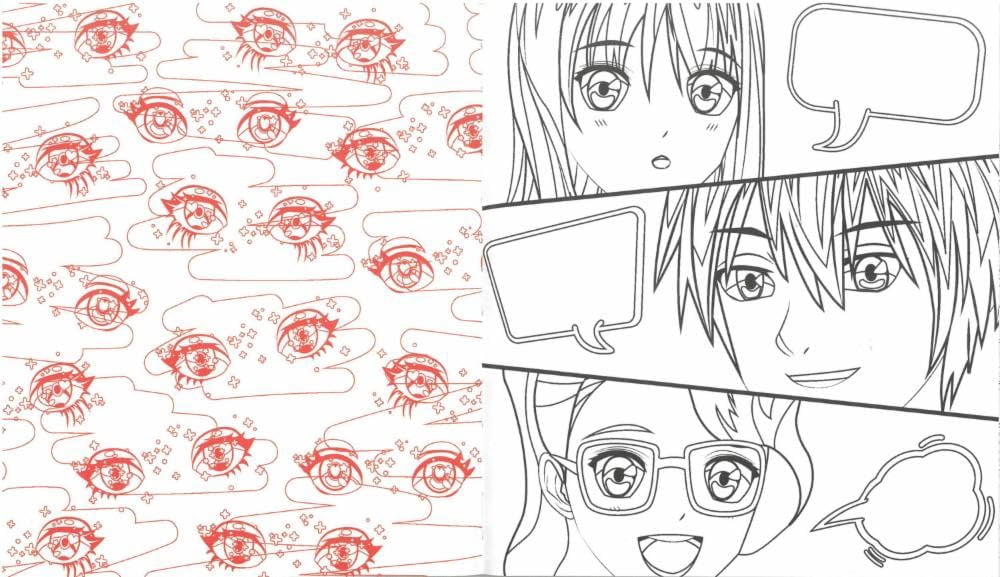 No Author Manga coloring. Album da colorare per bambini, fantastici personaggi in s (Paperback)