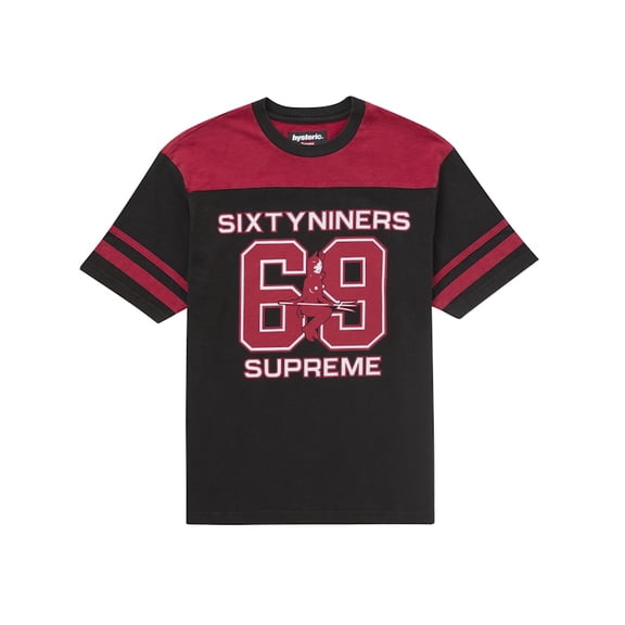 Supreme Men's Hysteric Glamour 69 Football Top Black, from StockX
