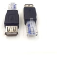 thumbnail image 3 of Haokiang (2-Pack) AF-RJ45 USB2.0 Female to Ethernet RJ45 Male AF-8P8C Connector,USB Transfer Network Plug Adapter, 3 of 4