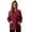 Burgundy, variant on Women's Solid Scrub Jacket - Comfortable and Professional Uniform Coat (Black, X-Small)