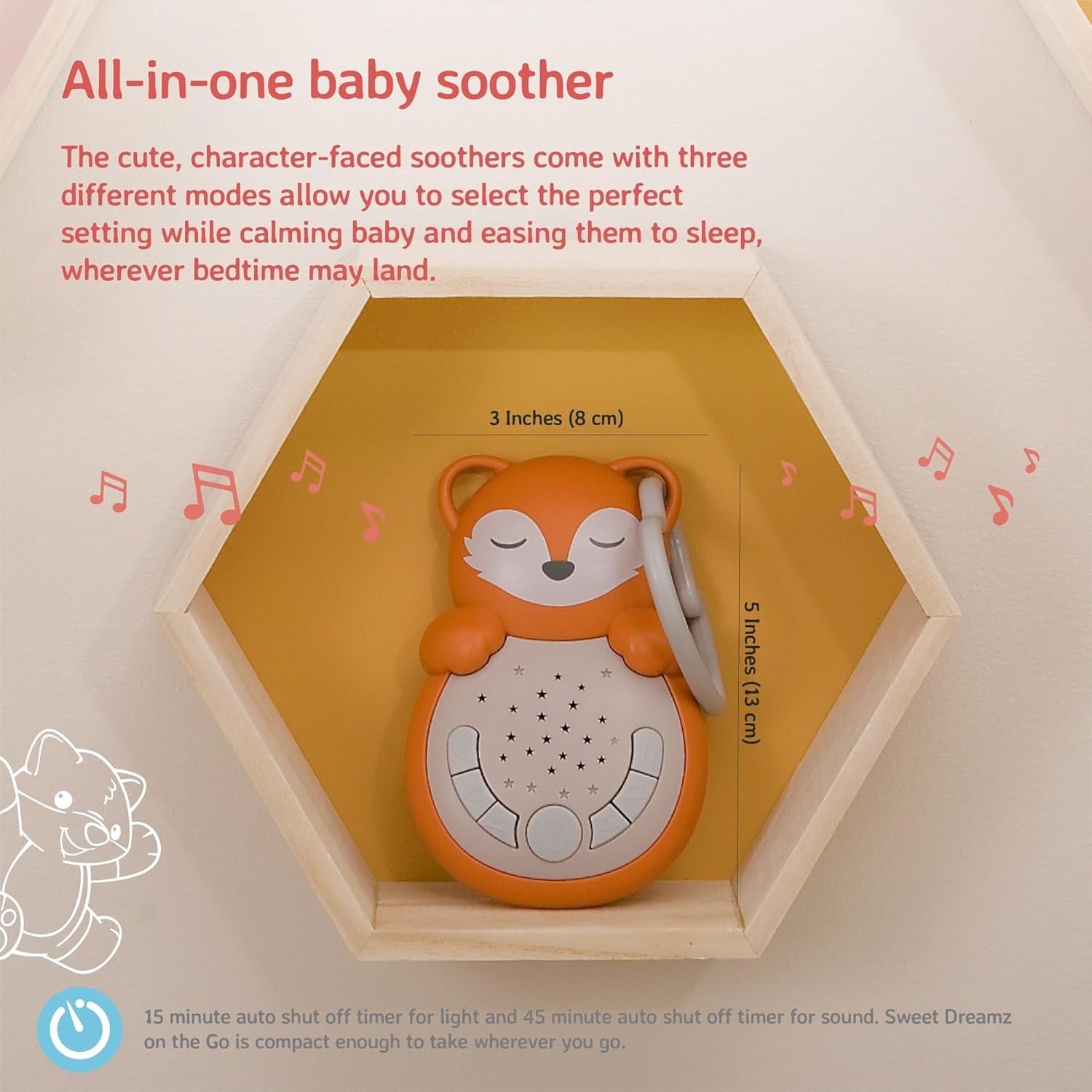 Cloud B - Sweet Dreamz On the Go - Fox Sound Soother, Nightlight
