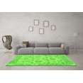 thumbnail image 3 of Ahgly Company Indoor Rectangle Abstract Green Modern Area Rugs, 2' x 5', 3 of 4