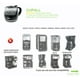 thumbnail image 4 of Jarra de vidrio de repuesto para cafetera Hamilton Beach de 1,8 litros para 12 tazas, 4 of 8