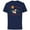 Navy, variant on Mickey Mouse Mountain Outdoor Living - Short Sleeve Cotton T-Shirt for Adults - Customized-Natural