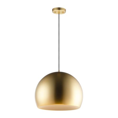 

Palla E24926-SBRCOF 20 in. LED Pendant Satin Brass & Coffee