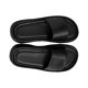 thumbnail image 4 of Zapatillas deslizantes para mujer, moda de verano, sandalias informales de suela gruesa para mujer, sandalias planas para salidas en la playa, compras de viaje, negro 37, 4 of 8