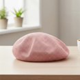 thumbnail image 5 of Hsqqdc Women Vintage Solid Color Beret French Painter Hat Cotton Linen Autumn Winter Cap, 5 of 6