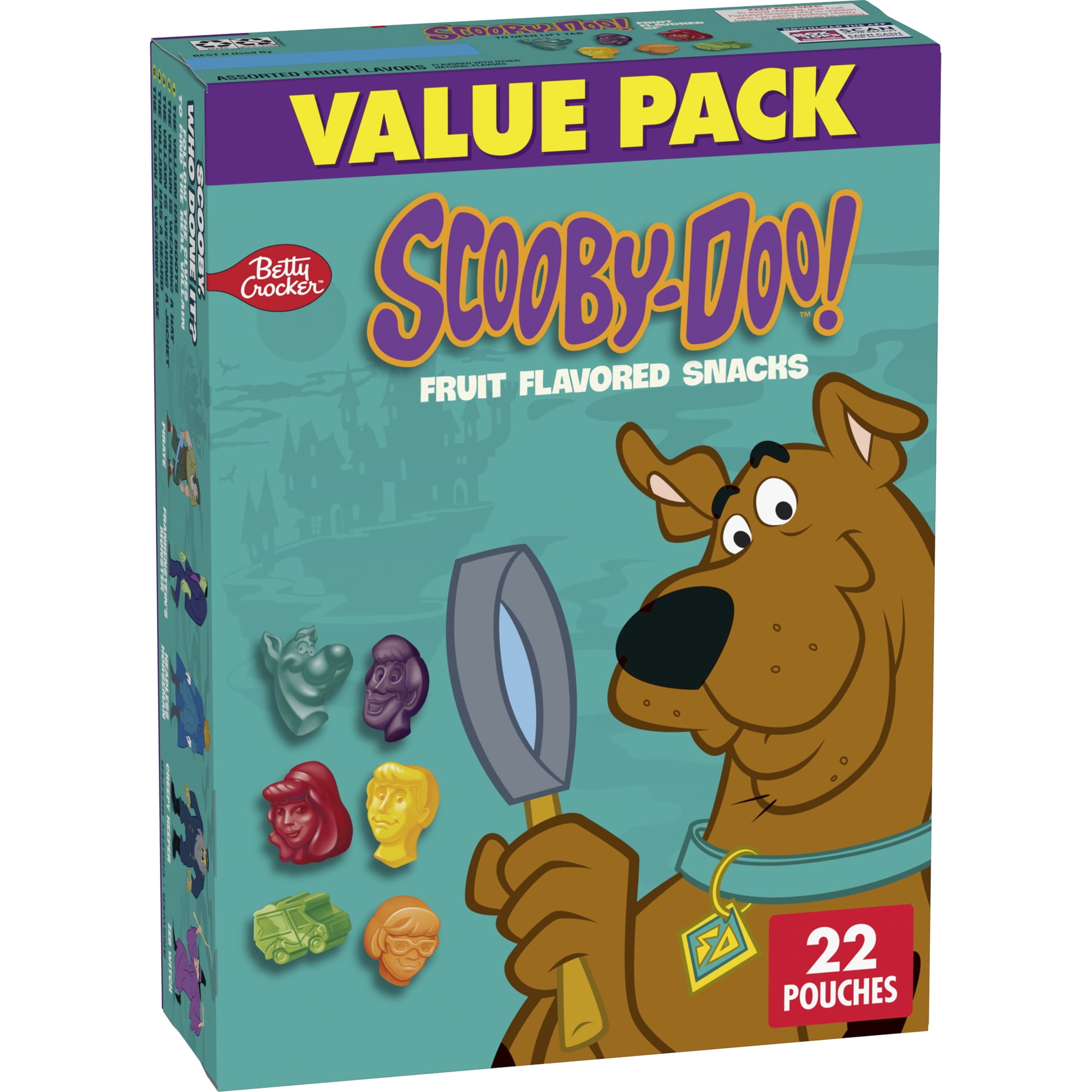 Scooby-Doo Fruit Flavored Snacks, Gluten Free, Kids Snacks, Value Pack, 22 Count, 17.6 oz