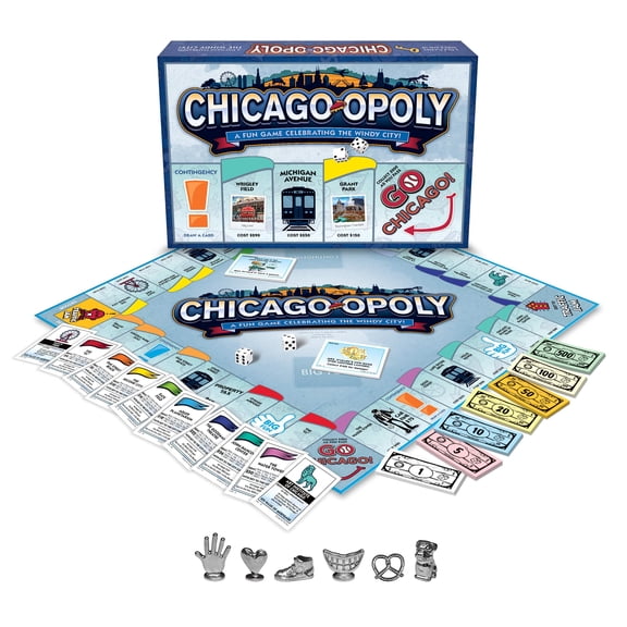 Late for the Sky Chicago-opoly Board Game