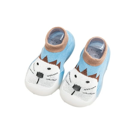 

Seyurigaoka Baby Non-Slip First Walking Shoes Soft Sole Cartoon Sock Shoes