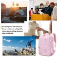thumbnail image 3 of 17" Travel Backpack Carry-on Laptop Backpack Overnight Bag Weekender Bag Casual Daypack for Women Men College - Pink, 3 of 3