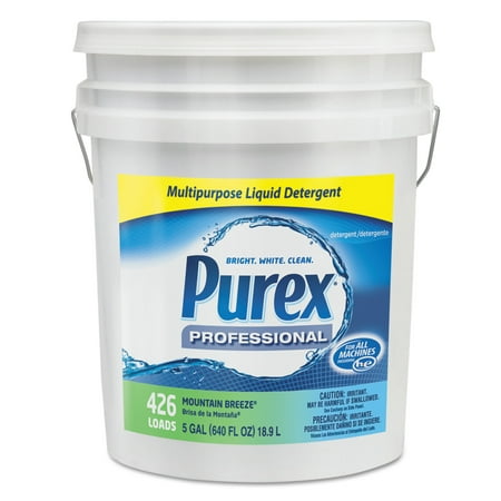 Purex Concentrate Liquid Laundry Detergent, Mountain Breeze, 5 gal.