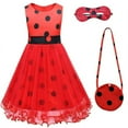 thumbnail image 1 of Robe de Fête d'Anniversaire à Paillettes et Nœud pour Tout-Petites Filles avec Couvre-Chef, 1 of 7