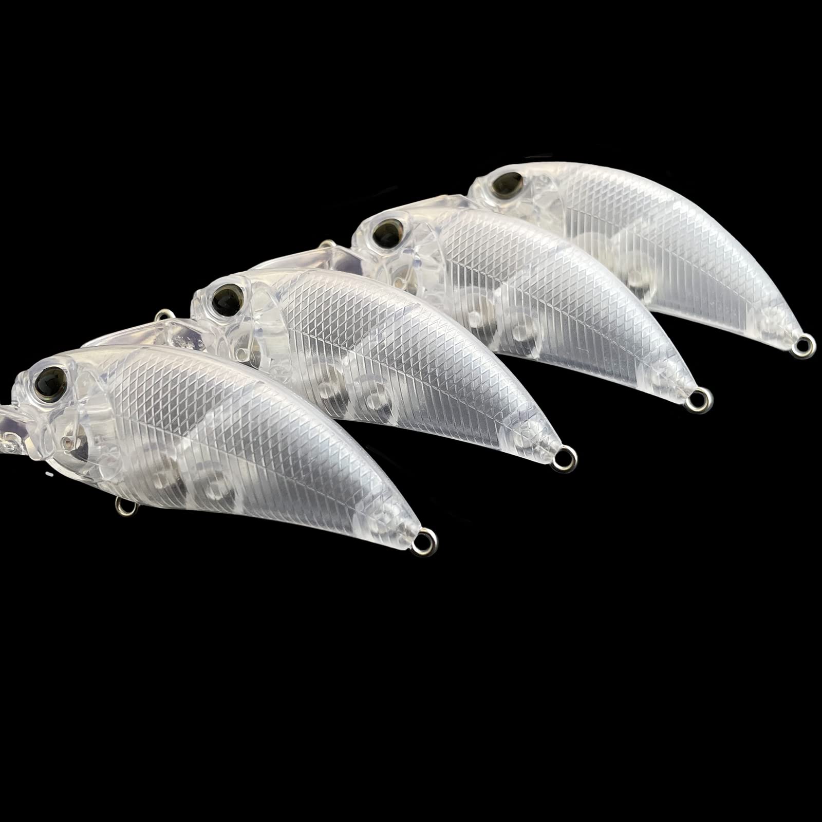 15pcs Lure Blanks Unpainted Fishing Lures,Square Bill Crankbait