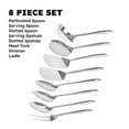 thumbnail image 6 of High Quality Stainless Steel 14" Utensil Set 8 PC Cooking Serving Spatula Spoon, 6 of 7