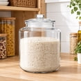 Glass Storage Jar with Lid, Wide Mouth 4 Gallon Food Container for ...